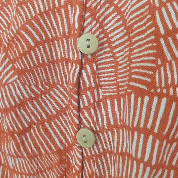 Lily White Button Front Tie Neck Tank Top XL - Picture 4 of 8